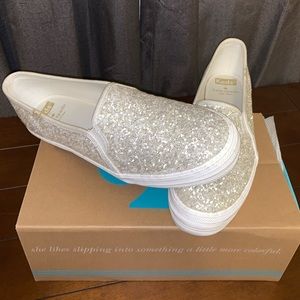 Platform Kate Spade Glitter Keds 🤍
